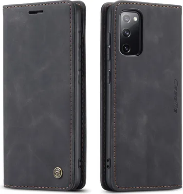 Obrázek produktu pro Samsung Galaxy S20 FE Pouzdro, RetroPolyuretanKožené Pouzdro s Funkcí Stojánku pro Samsung Galaxy S20 FE 5G černé
