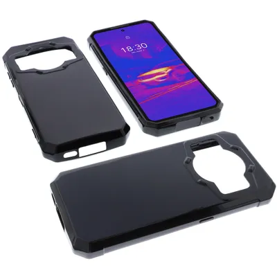 Produktbild von foto-kontor Hülle kompatibel mit Oukitel WP21 Ultra Schutzhülle schwarz Tasche Gummi TPU Handy Schutz Handytasche Handyhülle Smartphone Case Kantenschutz Eckenschutz