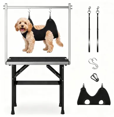 Produktbild von Hundetrimmtisch Trimmtisch für Hunde - Höhenverstellbar - Klappbar - Für Hunde und Katzen