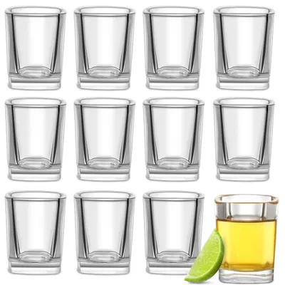 Obrázek produktu pro Panákové sklenice - 6 cl - Hranaté sklo - Sada 12 kusů
