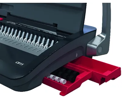 Obrázek produktu pro GBC CombBind CB15, Vázací stroj, Manuální, 165 listy, Černá, Červená