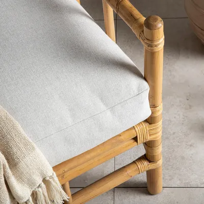 Produktbild von home24 Loungesessel - Grau - Rattan - 78 x 88 x 77 cm
