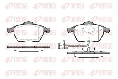 Produktbild von REMSA Bremsbeläge Satz Vorne Bremsklötze für VW PASSAT Variant (3B6) 0390.02