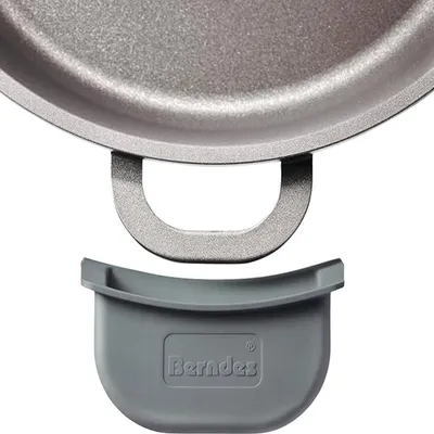 Produktbild von Berndes Küchenhelfer Thermogriff, Thermo-Grip, Servierhilfe, 2er Set, Silikon, Grau, 002009