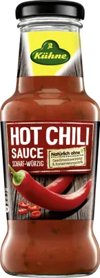 Produktbild von Kuehne Wuerzsauce Hot Chili scharf aromatisch mit Chili 250ml