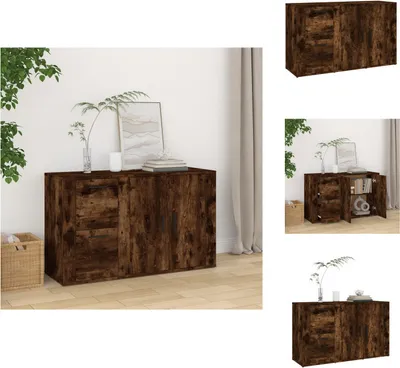 Produktbild von vidaXL Sideboard Räuchereiche 100x33x59,5 cm Holzwerkstoff - Sideboards