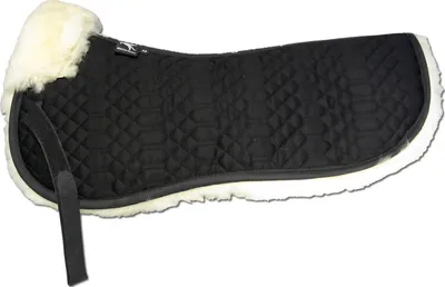 Produktbild von Engel Reitsport Lammfell Sattelkissen (Sakis1) Schwarz Med./Natur L (18 - 19,5 Inch) 58cm