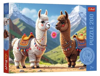 Produktbild von Trefl Puzzle Kolorowe Lamas 200 TeileMix 70% 13356
