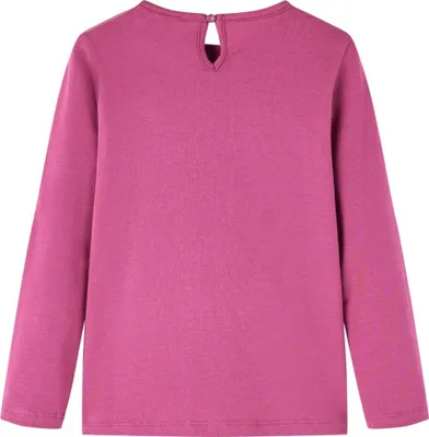 Produktbild von vidaXL Kinder-Langarmshirt Himbeerrot 116