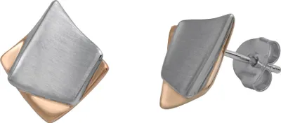 Produktbild von Celesta Silber Ohrringe 925/- Sterling Silber 1,5cm Silbergrau ohne Stein 390220040