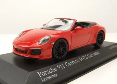 Produktbild von Porsche 911 (991.2) Carrera 4 GTS Cabrio 2016 orange Modellauto 1:43 Minichamps
