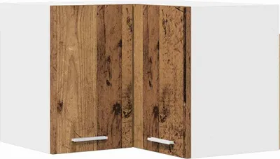 Immagine prodotto di vidaXL Armadietto da parete in legno antico e bianco 57 x 57 x 40 cm in materiale derivato dal legno
