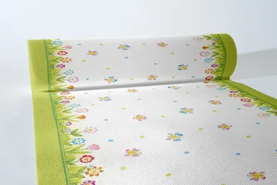 Produktbild von Airlaid Tischläufer Insa, 40 cm x 24 m, 1 Stück - Mank - Floral