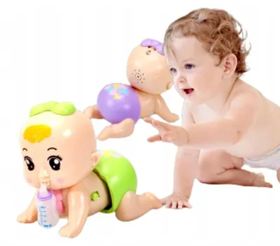 Produktbild von Natalia Baby-Puppe Krabbelhilfe Lernspielzeug Rosa