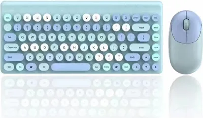 Produktbild von 2,4 G kabellose Gaming-Tastatur und Maus-Sets fuer Desktop-Computer, 86-Tasten-Kombination aus kabelloser Tastatur und Maus, ergonomisches Design, kompatibel mit Windows 2000/XP/7/Vista/98/ME/8/10