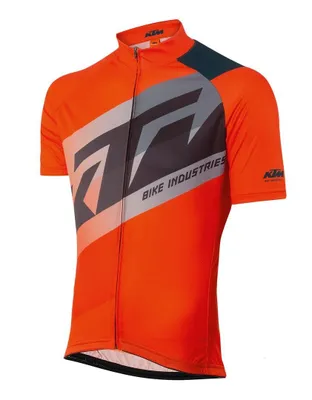 Produktbild von KTM Trikot / Renntrikot kurzarm Factory Line orange/grey Gr. L mit Reisverschluß