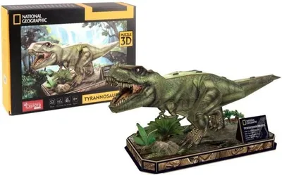 Immagine prodotto di puzzle da 52 pezzi in 3D del dinosauro T-Rex