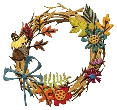 Produktbild von Sizzix Thinlits Stanzschablone "Foliage Wreath by Tim Holtz"