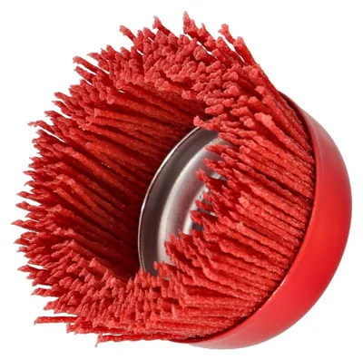 Produktbild von Topfbürste Nylon Ø 65mm Schleifnylon Nylonbürste für Winkelschleifer M14