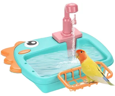 Image de Elzusha - Baignoire automatique pour animaux de compagnie, équipée d'un robinet