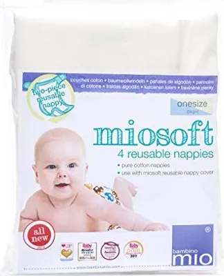 Produktbild von Bambino Mio NAPPY PACK, Windeleinsatz, Baumwolle, Weiß, Universalgröße, Maschinenwäsche, 40 °C