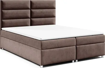 Produktbild von Best for Home Boxspringbett mit Bettkasten Trinity K-4 Bonellfederkern inkl. Topper, mit Lieferung, Aufbau & Entsorgung 180x200-Braun