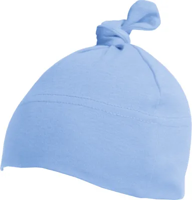 Image de Babybugz Bébé Bonnet à Noeud / Pompon BC2520 (Taille unique) (Bleu Vieux)