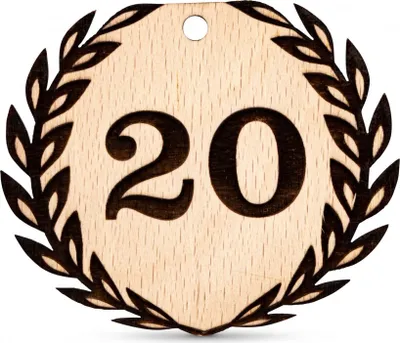 Produktbild von Anhänger Geburtstag 20