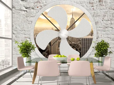 Produktbild von Vlies Fototapete 400x280 cm Tapeten Wandtapete XXL Stadt City New York Ventilator d-A-0041-a-b