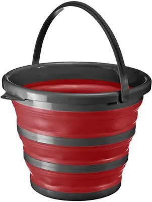 Produktbild von Ibenzoa® Faltbarer Eimer 10 L mit stabilem Handgriff – zusammenklappbarer Camping- & Haushaltseimer, platzsparend und vielseitig einsetzbar