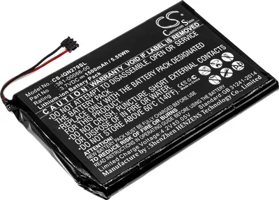 Image de TECHTEK Batterie compatible avec [Garmin] 010-01378-01, 2689LMT 6-inch, DEZL 760LM, Dezl 760LMT, Dezl 760LMT-D, DEZL 770LM, Nuvi 2689LMT, Nuvi 2757,
