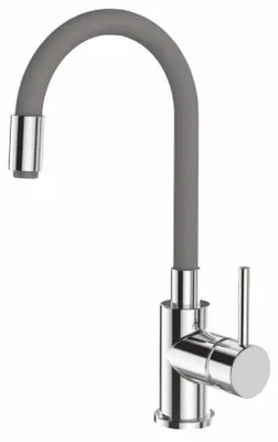 Obrázok produktu pre Drezová batéria stojanková YOUNG GREY so sivým flexibilným ramenom