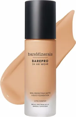 Produktbild von BAREPRO 24HR WEAR matte flü ssige Grundierung SPF20 #Light 28 Neutral 30ml