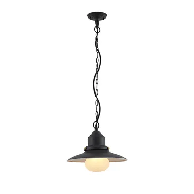 Produktbild von Lindby Außen-Hängeleuchte Roisin, anthrazit, Metall, Ø 32cm