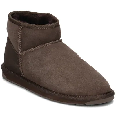 A single brown boot is shown against a white background.
