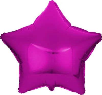 Produktbild von Folienballon Stern, pink, ca. 45 cm