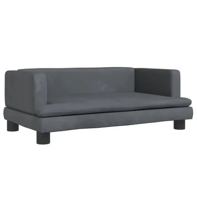 Obrázok produktu pre Detská pohovka tmavosivá 80x45x30 zamat