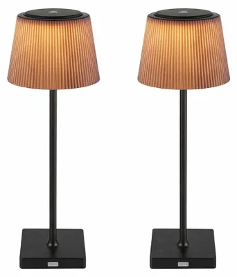 Produktbild von 2x LED Tischlampe, Außenleuchte, Touchdimmer, Akku H 38 cm