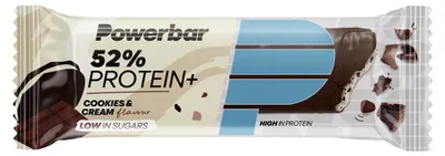 Immagine prodotto di PowerBar Protein Plus Bar 52% 50 g cookies&cream / Barrette proteiche, biscotti e brownies / Deliziosa barretta ad alto contenuto proteico e a basso contenuto di zuccheri