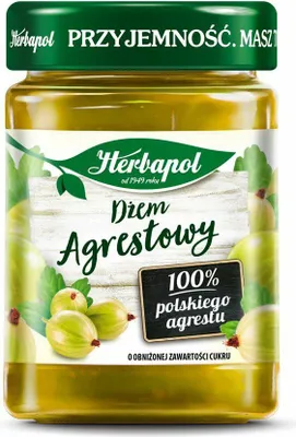 Obrázek produktu pro Dżem agrestowy Her z owoców agrestu 280 g