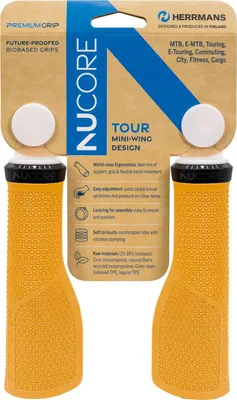 Immagine prodotto di Manopole HERRMANS Nucore Tour Peak         130 mm, Ø 22 mm, Amber DD47 BL+BR