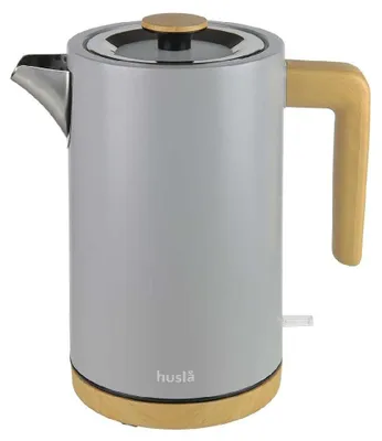 Obrázok produktu pre HUSLA ELEKTRICKÁ kanvica 1,5 l sivá 73904