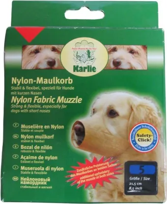 Produktbild von Karlie Maulkorb Maulschlaufe Nylon Hunde Training Beige Beißschutz