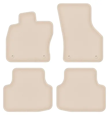 Immagine prodotto di Tappetini in moquette per Seat Leon IV 2020- (berlina/station wagon/liftback) – set 4 pezzi, beige, su misura – Wielganizator FORTUNA