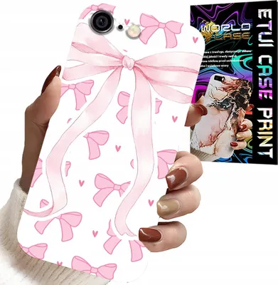 Zdjęcie produktu dla Etui Do Iphone 6 / 6S - Różowe Wstazki Wstązka Modne Wzory Case
