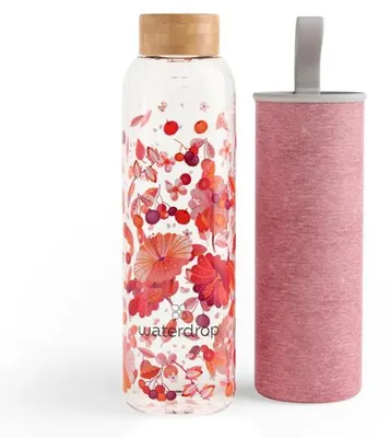 Productafbeelding van Waterdrop Glazen Drinkfles Relax 600Ml (1 stuk)