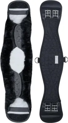 Produktbild von Waldhausen Kurzgurt Lammfell Schwarz/Schwarz 50 cm