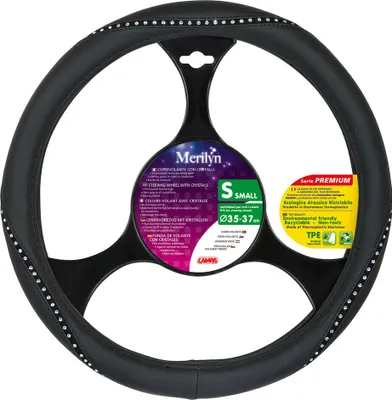 Obrázek produktu pro Průhledný potah volantu Merilyn z krystalů Skeentex o průměru 35/37 cm velikost S