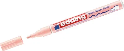 Immagine prodotto di Pennarello a vernice lucida edding 751 1-2mm rosa pastello Confezione da 10