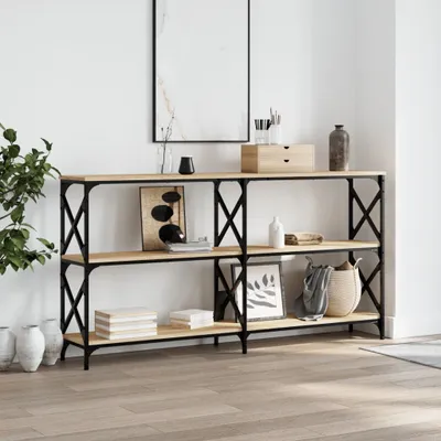 Produktbild von Möbel Konsolentisch Sonoma-Eiche 156x28x80,5 cm Holzwerkstoff - Beistelltische &31119